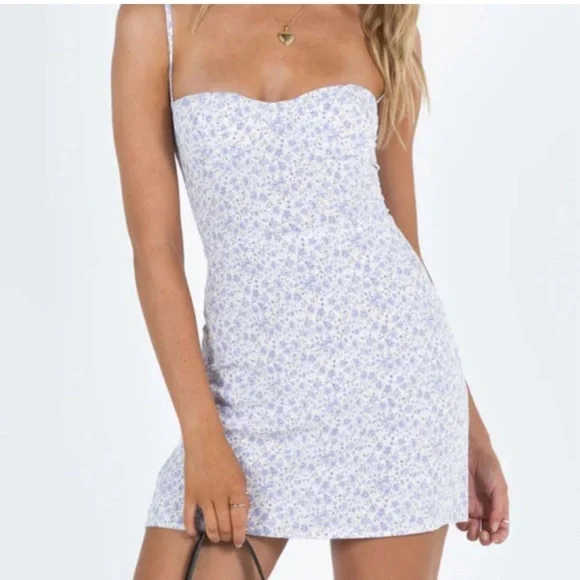 wildflower mini dress Pink Wildflower Mini Dress in Light Pink Multi